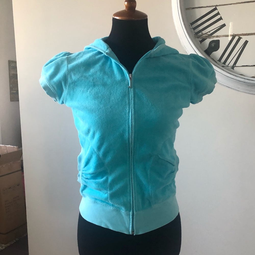 Juicy Couture Terrycloth ZIP Up Hoodie Large